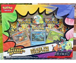 POKEMON TCG ASCENDED HEROES FIRST PARTNERS DELUXE PIN COLLECTION SEALED