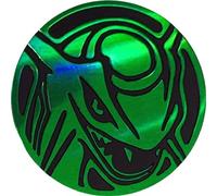 Pokemon TCG Coin RAYQUAZA [Green], 35 MM DIAMETER