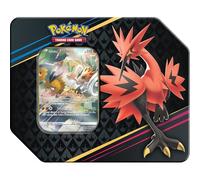 Pokemon TCG Crown Zenith Galarian Zapdos Tin Set (5 Booster Packs & Promo Card)