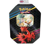 Pokémon TCG: Crown Zenith Tin - Galarian Zapdos (1 Foil Card & 4 Booster Packs)