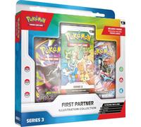 Pokémon TCG: First Partner Illustration Collection-Series 3 (3 Promo Cards, 2 Booster Packs & 1 Sticker Sheet)