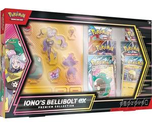 Pokémon TCG: Iono’s Bellibolt ex Premium Collection (1 full-art foil promo card, 6 booster packs & acrylic standees)