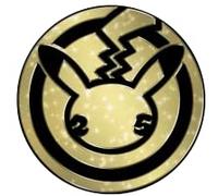 Pokemon TCG Jumbo Coin PIKACHU 25th ANNIVERSARY [Gold Starlight], Multicolor, 52 MM DIAMETER