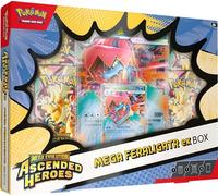Pokémon TCG: Mega Evolution-Ascended Heroes Mega Feraligatr ex Box (1 Foil Promo Card, 1 Oversize Lenticular Card & 4 Booster Packs)