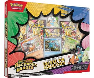 Pokémon TCG: Mega Evolution-Ascended Heroes First Partners Deluxe Pin Collection (3 Foil Promo Cards, 1 Deluxe Pin & 5 Booster Packs)