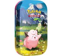 Pokémon TCG: Mega Evolution-Ascended Heroes Mini Tin: Clefairy & Chikorita (1 Sticker Sheet, a Pokémon Art Card & 2 Booster Packs)