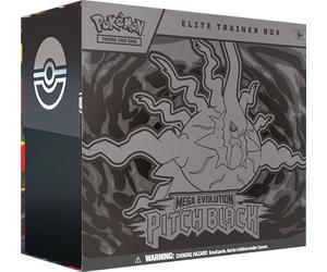 Pokémon TCG: Mega Evolution-Pitch Black Elite Trainer Box (1 Full-Art Promo Card, 9 Booster Packs & Premium Accessories)