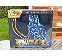 Pokémon TCG: Mega Evolution Elite Trainer Box - Lucario (1 Full-Art Promo Card, 9 Booster Packs & Premium Accessories)