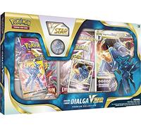 Pokémon TCG: Origin Forme Dialga VSTAR Premium Collection (2 Etched Foil Promo Cards, 1 Foil Oversize Card & 5 Booster Packs)