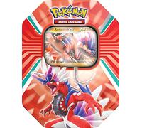 Pokémon TCG: Paldea Legends Tin - Koraidon (1 Foil Card & 4 Booster Packs), Red