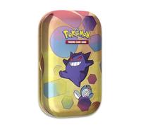 Pokémon TCG: Scarlet & Violet-151 Mini Tin - Gengar and Poliwag (2 Booster Packs, 1 Coin & 1 Art Card)