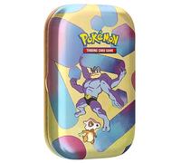 Pokémon TCG: Scarlet & Violet-151 Mini Tin - Machamp (2 Booster Packs, 1 Coin & 1 Art Card)