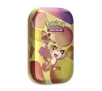 Pokemon TCG: Scarlet & Violet-151 Mini Tin - Meowth and Hitmonchan (2 Booster Packs, 1 Coin & 1 Art Card)