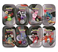 POKEMON TCG SCARLET & VIOLET BLACK BOLT & WHITE FLARE UNOVA MINI TIN X8 ART SET