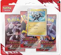 Pokémon TCG: Scarlet & Violet-Destined Rivals 3-Pack Blister - Zebstrika (3 Booster Packs & 1 Foil Promo Card)