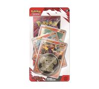 Pokemon TCG Scarlet & Violet Destined Rivals Premium Checklane Booster Pack with Coin and 3 Promo Cards (1 Pack)