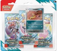 Pokémon TCG: Scarlet & Violet-Journey Together 3-Pack Blister - Scrafty (3 Booster Packs & 1 Foil Promo Card)