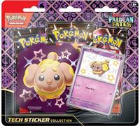 Pokémon TCG: Scarlet & Violet-Paldean Fates Tech Sticker Collection - Fidough (1 Foil Promo Card & 3 Booster Packs)