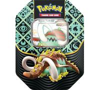 Pokémon TCG: Scarlet & Violet-Paldean Fates Tin - Great Tusk ex (1 Foil Promo Card & 4 Booster Packs)