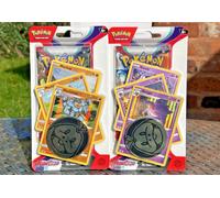 POKEMON TCG SCARLET & VIOLET PREMIUM CHECKLANE BLISTER PACK ART SET X2 SEALED