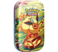 Pokémon TCG: Scarlet & Violet-Prismatic Evolutions Mini Tin - Flareon (2 Booster Packs & 1 Coin)