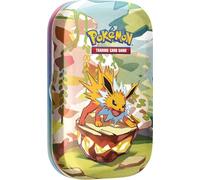 Pokémon TCG: Scarlet & Violet-Prismatic Evolutions Mini Tin - Jolteon (2 Booster Packs & 1 Coin)