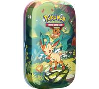 Pokémon TCG: Scarlet & Violet-Prismatic Evolutions Mini Tin - Leafeon (2 Booster Packs & 1 Coin)