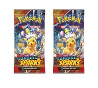Pokemon TCG Scarlet & Violet Surging Spark - 2 * Booster Pack - English | Size: 2 Pack Pokemon Multicolor 2 Pack
