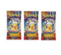 Pokemon TCG Scarlet & Violet Surging Spark - 3 * Booster Pack - English | Size: 3 Pack Pokemon Multicolor 3 Pack