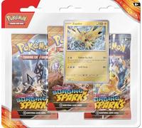 Pokémon TCG: Scarlet & Violet-Surging Sparks 3-Pack Blister - Zapdos (3 Booster Packs & Foil Promo Card)