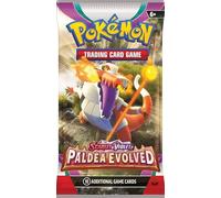 Pokemon TCG Scarlet & Violet SV2 Paldea Evolved Booster Pack + TitanCards® Toploader