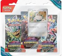 Pokémon TCG: Scarlet & Violet-Twilight Masquerade 3-Pack Blister: Snorlax (3 Booster Packs & 1 Foil Promo)