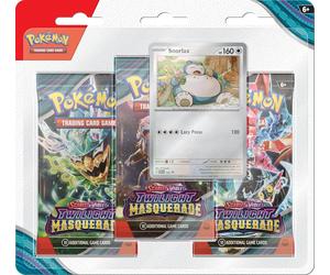 Pokémon TCG: Scarlet & Violet-Twilight Masquerade 3-Pack Blister: Snorlax