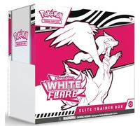 Pokémon TCG: White Flare Elite Trainer Box (SV10.5) [English] - 9 Boosters, Tornadus Promo Card & Accessories | Reshiram Design + Heartforcards® Shipping Protection