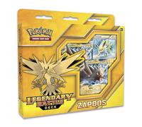 Pokemon TCG: Zapdos Legendary Battle Deck | Full Ready to Play Deck of 60 Cards | Includes Deck Exclusive Team Plasma Rainbow Holofoil Metallic Coin &