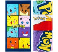 Pokemon Towel Kids Teens Super Soft Absorbent Anime Bath Shower Swimming Beach Towel 100% Cotton Pikachu Gengar Eeevee Holiday Essentials 140x70cm