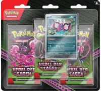 Pokémon - Trading Card Game: 3 Pack Blister Crimson & Purple - Mist of Legends: Infamomo (3 Booster Packs & 1 Holographic Promo Card)