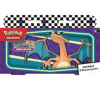 Pokémon - Trading Card Game: Back to School Pencil Case - Glurak (1 Tin Box & 2 Booster Packs)
