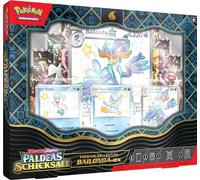 Pokémon - Trading Card Game: Crimson & Purple - Paldea's Fates: Premium Collection Bailonda-ex (3 Embossed Holographic Promo Cards, 1 Oversized Promo Card & 8 Booster Packs)