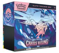 Pokemon Trading Card Game - Mega Evolution Chaos Rising Elite Trainer Box (1 Full-Art Promo Card, 9 Booster Packs & Premium Accessories)