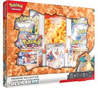 Pokémon - Trading Card Game: Premium Collection Glurak-ex (1 Embossed Holographic Promo Card, 2 Holographic Cards and 6 Pokémon Trading Card Game Booster Packs)