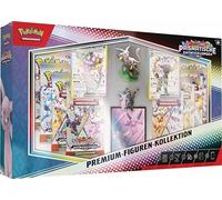Pokémon - Trading Card Game: Premium Figure Collection Crimson & Purple - Prismatic Developments (2 Embossed Holographic Promo Cards, 11 Booster Packs & More)