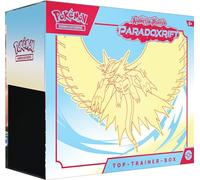 Pokémon - Trading Card Game: Top Trainer Box Crimson & Purple - Paradox: Crescent of Thunder (9 Booster Packs, 1 Holographic Full Screen Promo Card & Premium Accessories)