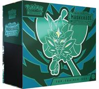 Pokémon - Trading Card Game: Top Trainer Box Crimson & Purple - Twilight Masquerade (1 Full Screen Promo Card with Turquoise Green Mask Ogerpon, 9 Booster Packs & Premium Accessories)