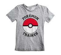 Pokémon 'Trainer' (Heather Grey) Kids T-Shirt (7-8 years)