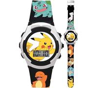 Pokemon Unisex-Child Digital Quartz Watch with Plastic Strap POK4236AZ