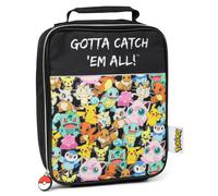 Zip Lunch Bag Pokemon Black One Size