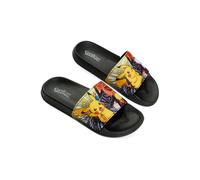 Pokemon VS Sliders Beach Pool Flat Summer Sandals Shoes in Black | Size: 2 Pokemon Black 2