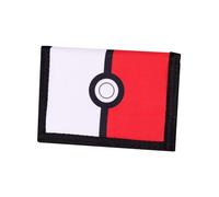 Pokemon Wallet for Boys & Kids, Trifold Purse Canvas Velcro Wallets with Zip & Pound Coin Holder