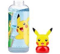 Pokemon Water Bottle with 3D Pikachu Lid, 560ml Kids Travel Drinks Bottle